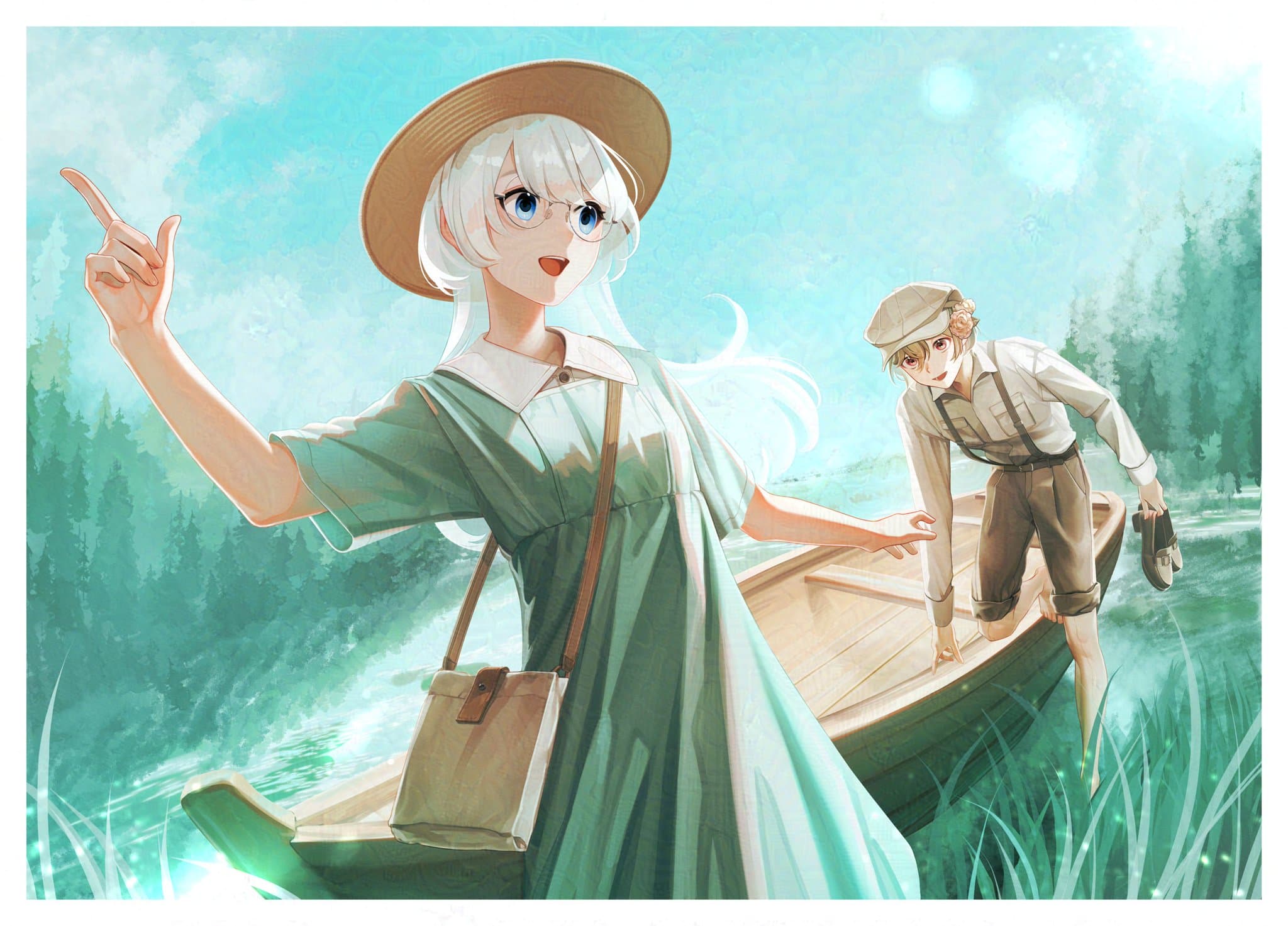 一枚絵(2人描画)