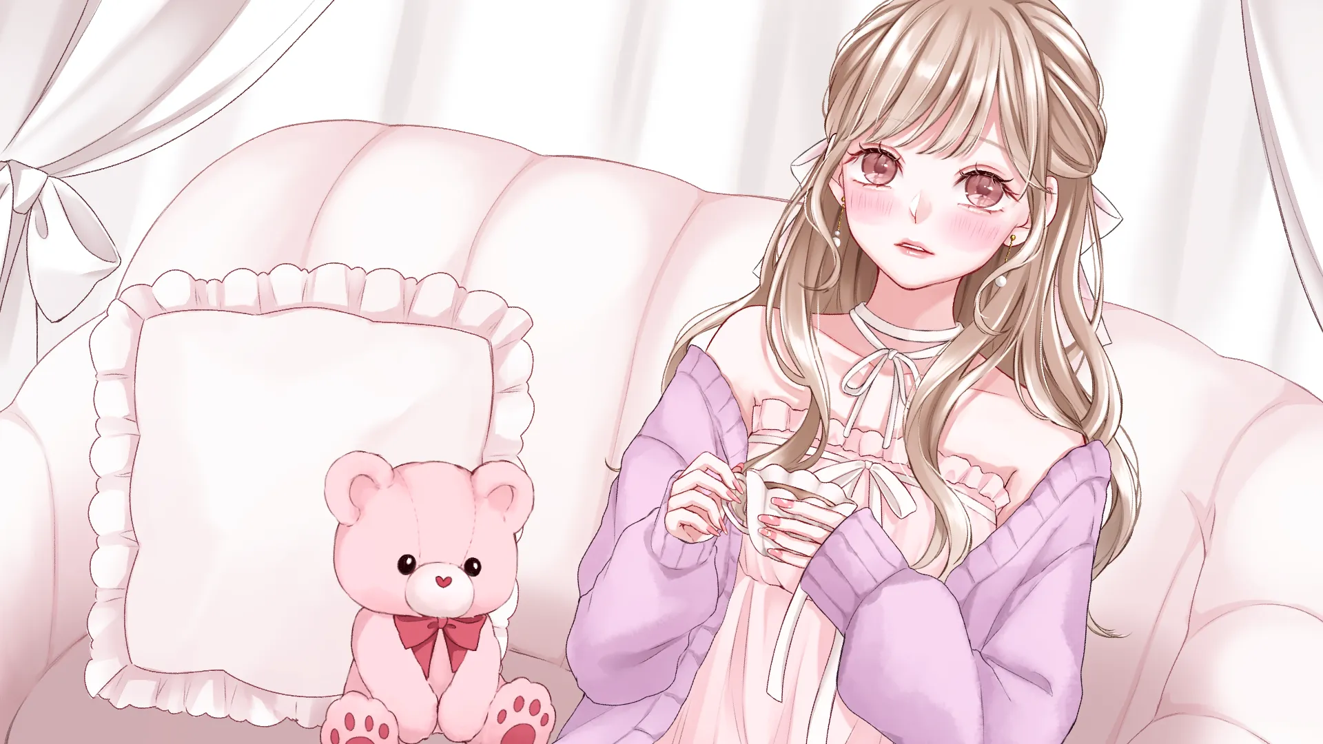 お部屋にいる女の子